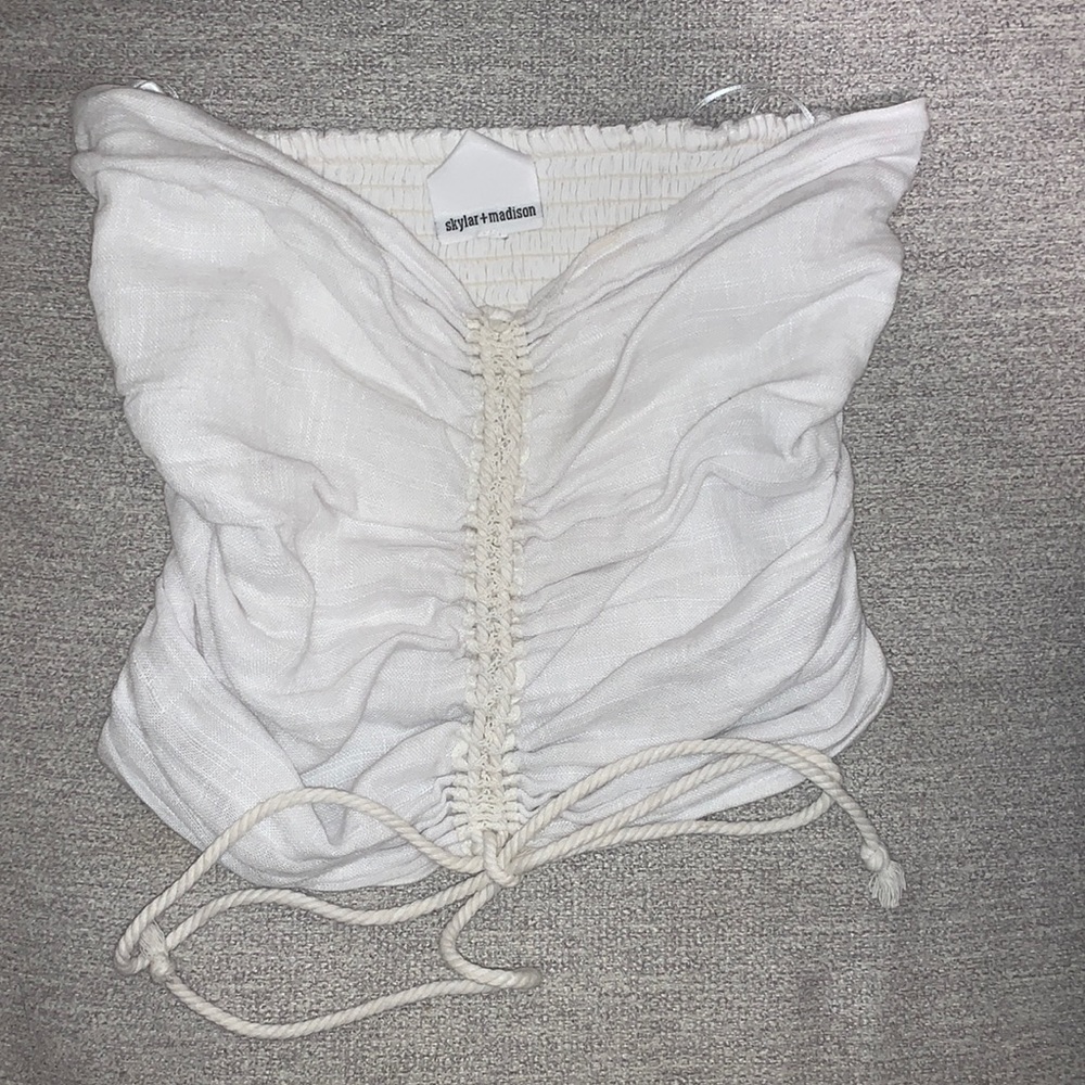 Skylar and Madison white tube top. Never worn